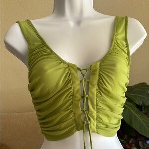 Urban Outfitters Green Crop Top